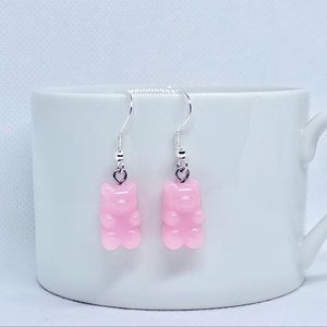 Pink Gummy Bear Earrings